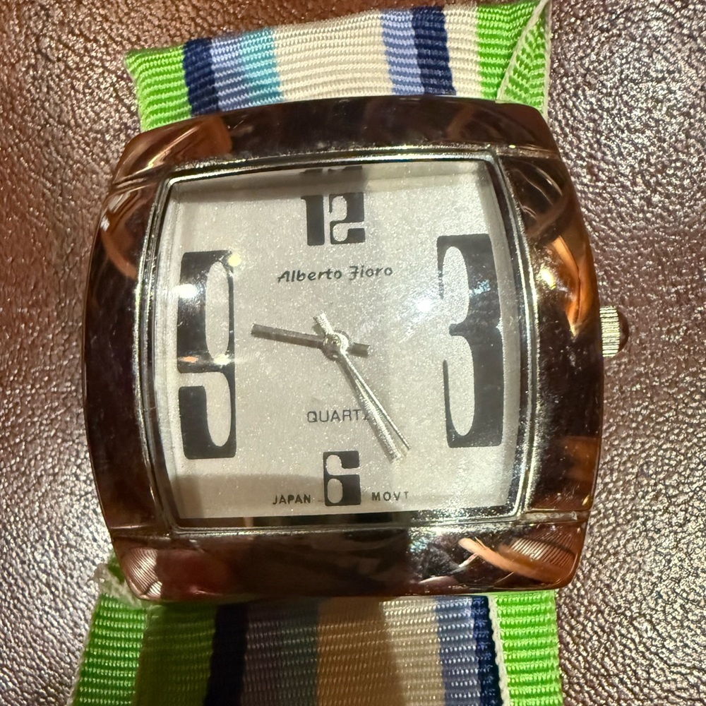 Mod 70’s Alberto Fioro watch with fabric band